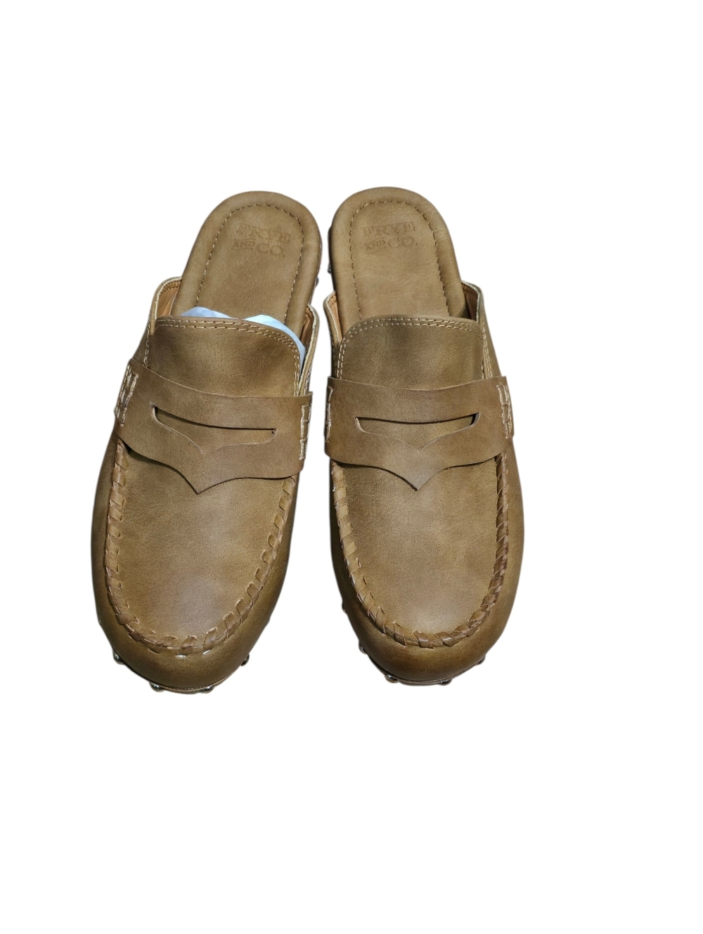 Frye & Co Women's Slip-On Penny Loafer Mule in Brown
